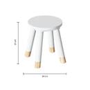 Children's Stool "Softness" White White