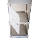 Children's Storage Lockers "Column" Gray, 34x139 cm Grey