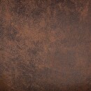 Club chair "Stanis" Brown leather effect Brown