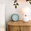 Ceramic Lamp "Timéo" White striped, H.25 cm Striped white