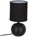 Ceramic Lamp "Timéo" Matte black, H.25 cm Matt black