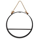 Wall Shelf "Irena" Black, Ø 55 cm Black