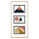 Collage Frame "Adam" 3 photos Beige