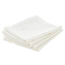 Set of 4 "Chambray" Napkins White, 40x40 cm White