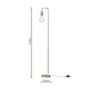 Floor Lamp "Keli", Metal Gold, H.150 cm Gold