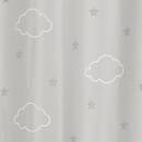 Children's blackout curtain "Cloud" Gray, 140x250 cm Grey