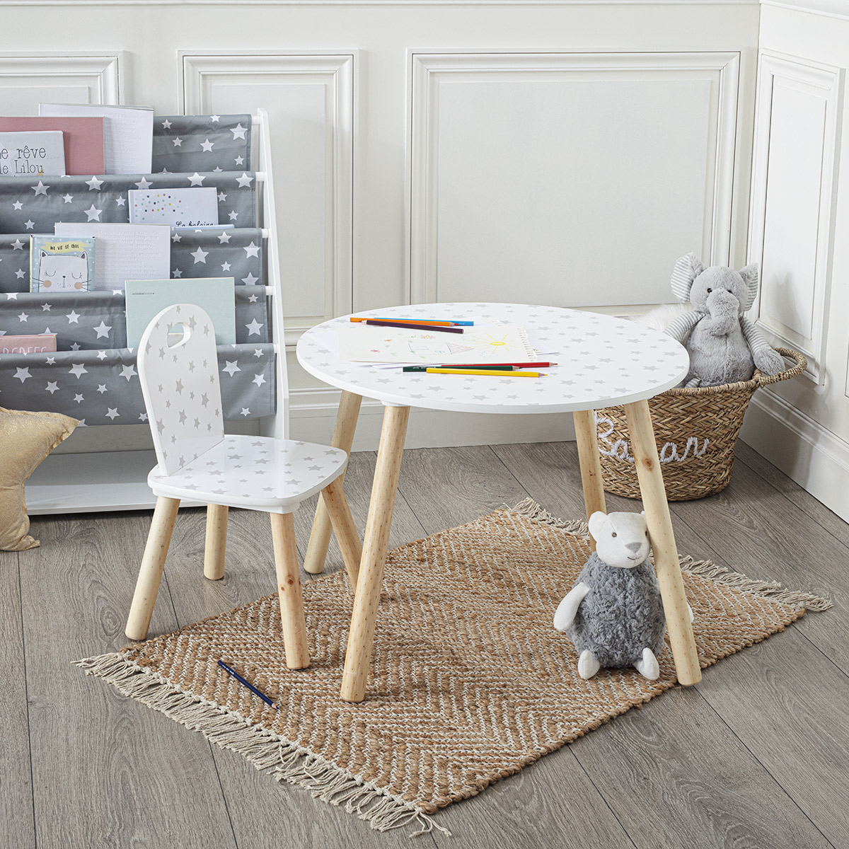 Child's Chair "Gentleness" Grey patterns Patterns