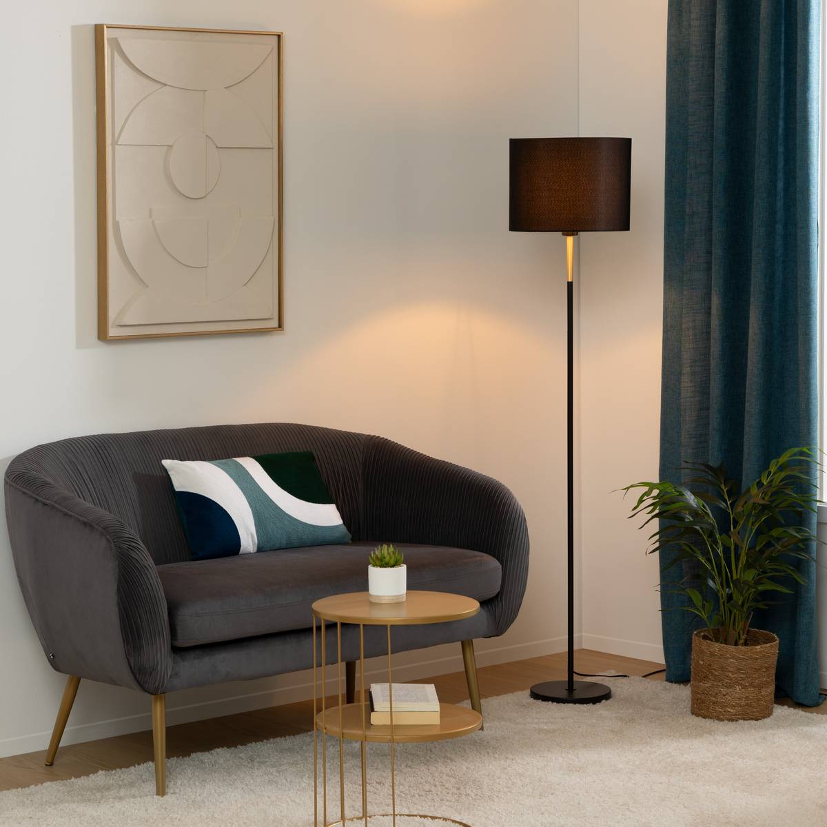 Floor Lamp "Jule" Black, H.151 cm Black