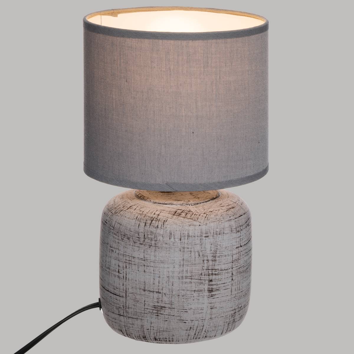 Lamp "Salta", ceramic Gray, 26.5 cm Grey