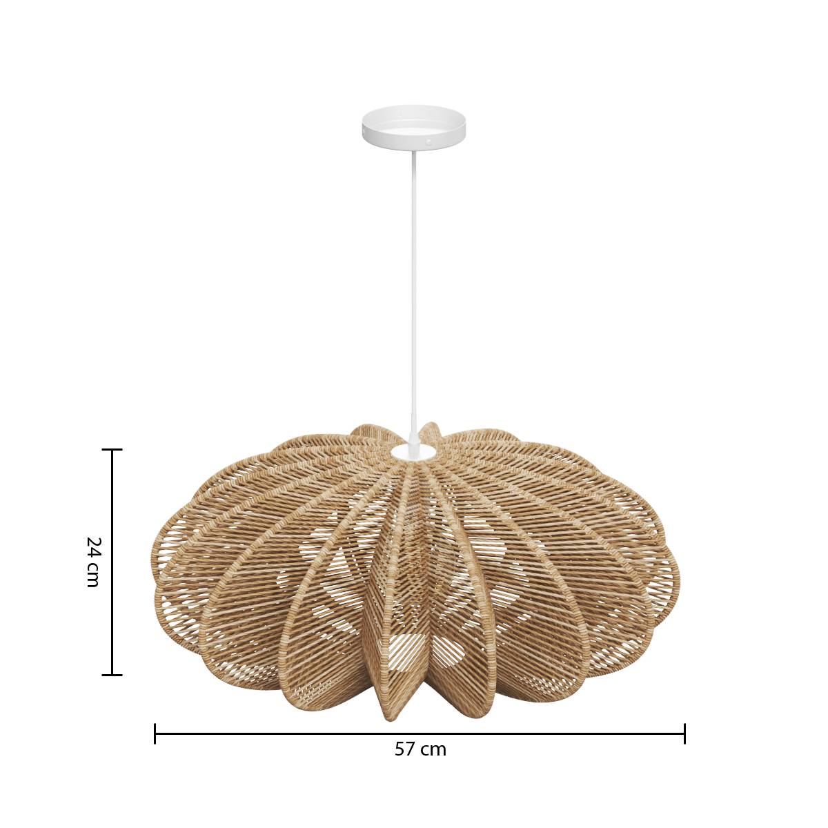 Pendant Light "Tery" Beige, Ø 57 cm Beige