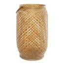 Set of 3 indoor lanterns NOOR Beige H. 52 cm Natural wood