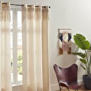 "Rituality" Curtain, Macramé Beige, 140x260 cm Beige