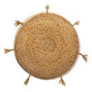 Floor Cushion "Rituality" Beige, Ø 38 cm Beige