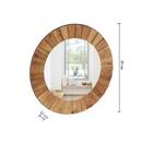 Mirror "Pamela" D.83 cm Brown