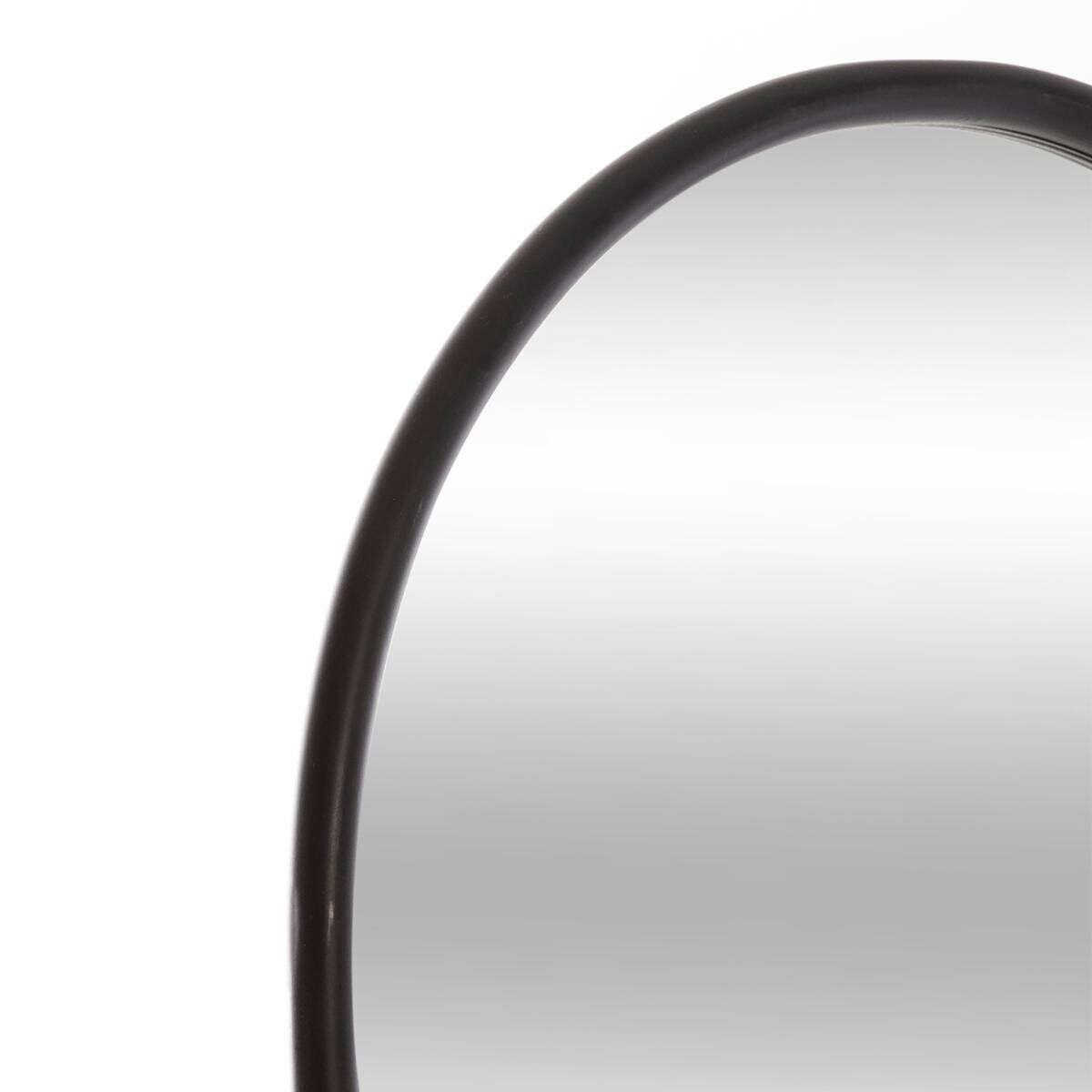 Standing mirror "Jef" Black metal, H.140 cm Black