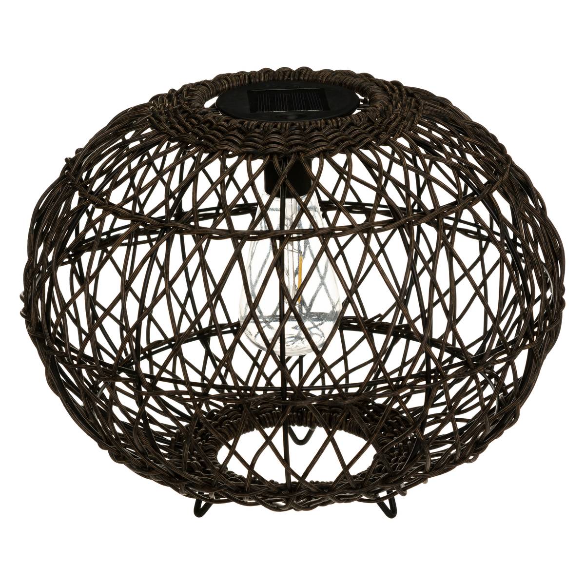 Outdoor Solar Lamp Ball Black Ø 31 cm Black