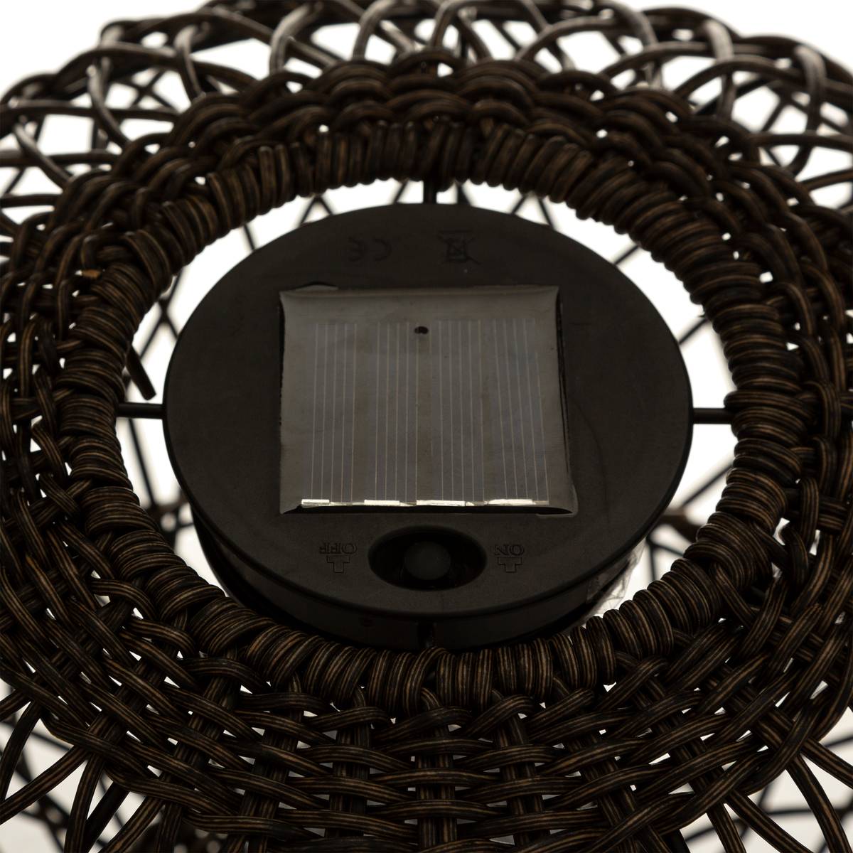 Outdoor Solar Lamp Ball Black Ø 31 cm Black
