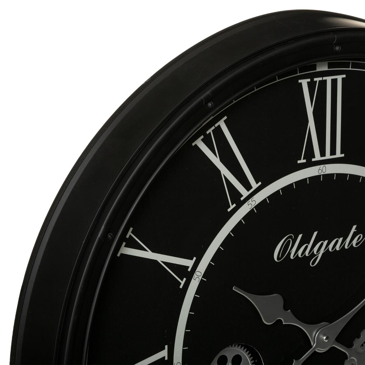 Clock "Loann" Black, D.76 cm Black