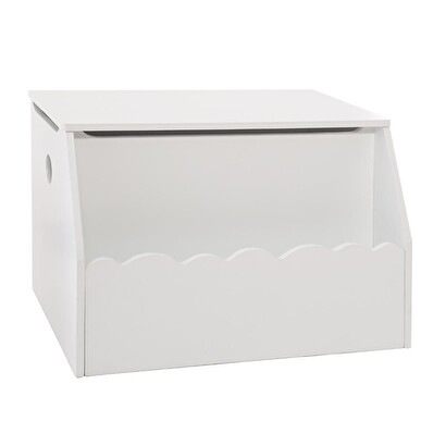 Toy chest and children's bookshelf white, 58x38 cm