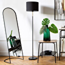 Standing mirror "Jef" Black metal, H.140 cm Black