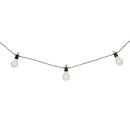 Solar Outdoor String Lights 10 light bulbs Black