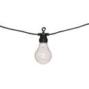 Solar Outdoor String Lights 10 light bulbs Black