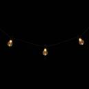 Solar Outdoor String Lights 10 light bulbs Black
