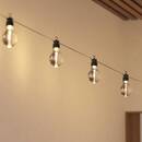 Solar Outdoor String Lights 10 light bulbs Black