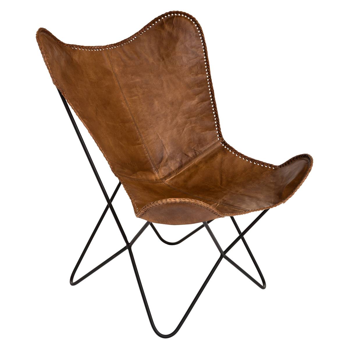 Cover "Dario" Smooth leather, Cognac brown Cognac brown