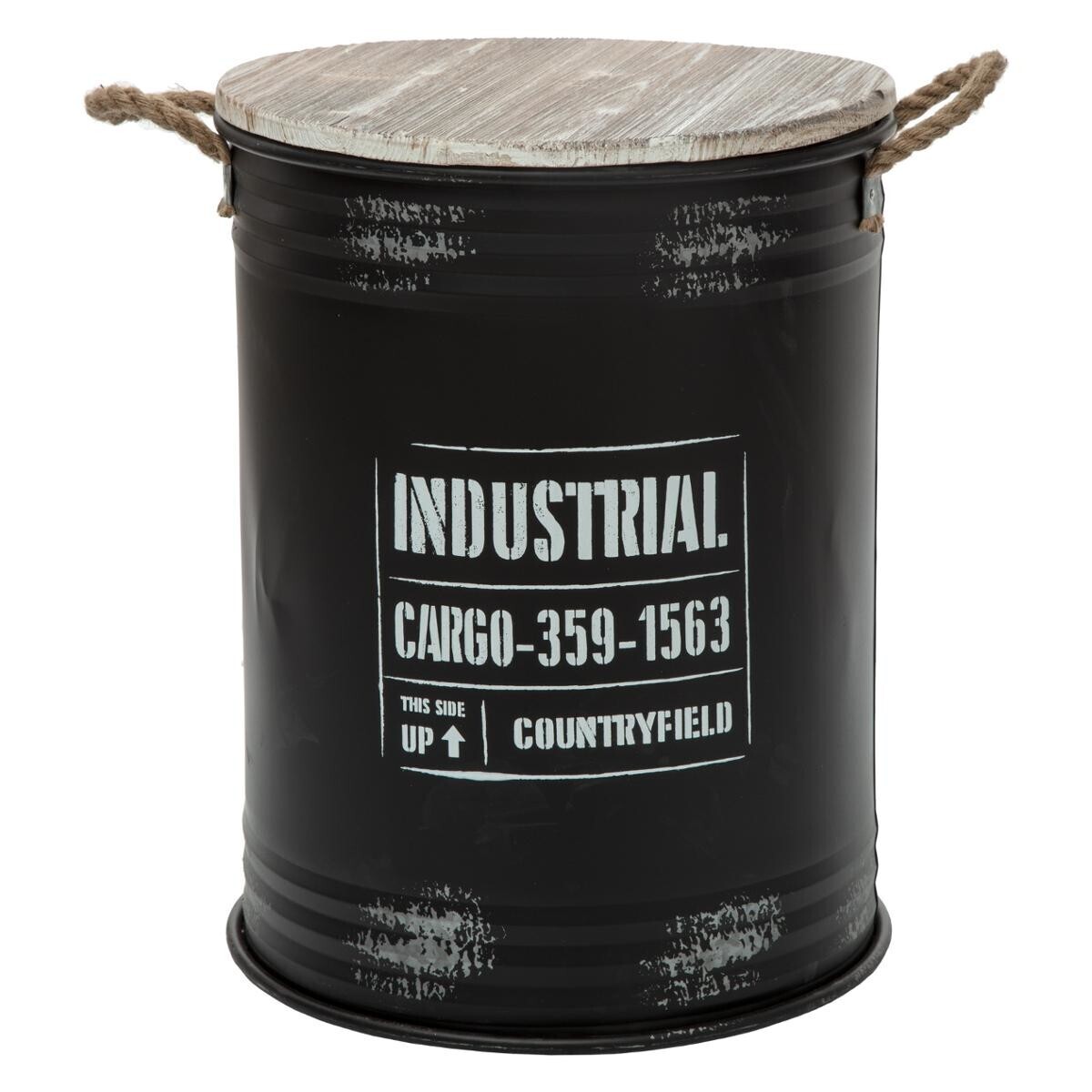 Set of 3 chests "Bill" Black, D.25/30/36 cm Black