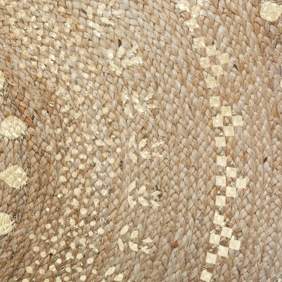 Rug "Shine", jute Gold, D.115 cm Gold
