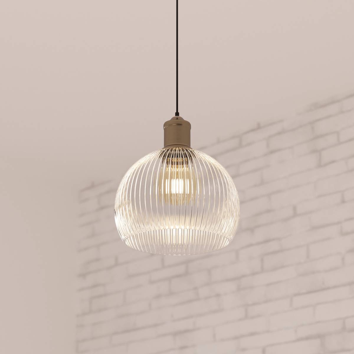Pendant Light "Laye" Glass, D.20 cm Transparent