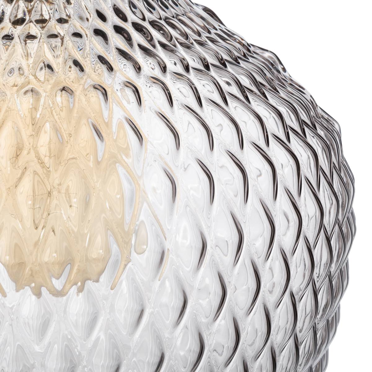 Pendant Light "Omaha" Smoked glass, D.22 cm Grey