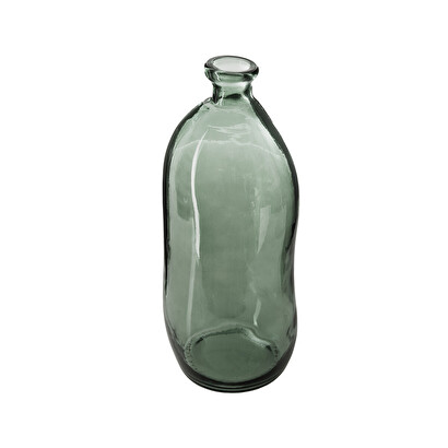 Vase "dame jeanne" khaki green, h.51 cm