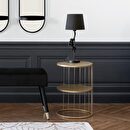 Side Table "Kobu" Ø 36 cm Gold