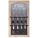 Kitchen measurement board "Malia" Black, 40x70 cm Black