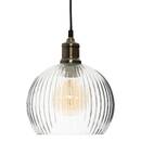 Pendant Light "Laye" Glass, D.20 cm Transparent