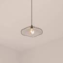 Wire Suspension "Galt" Black metal, D.34 cm Black