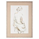 Framed Canvas "Naked" 73x53 cm Grey