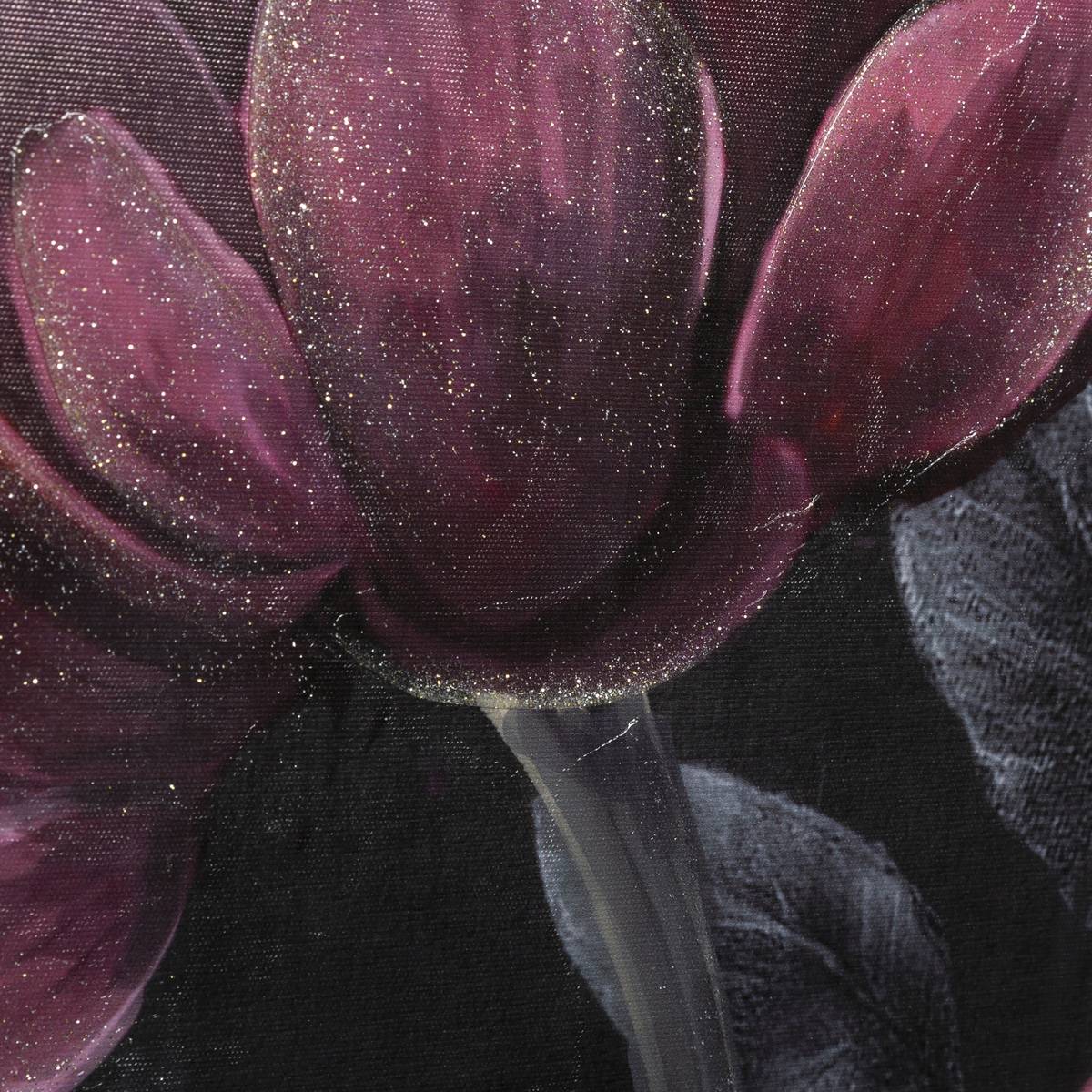 Painted Canvas "Flowers" 58x58 cm Multicolored