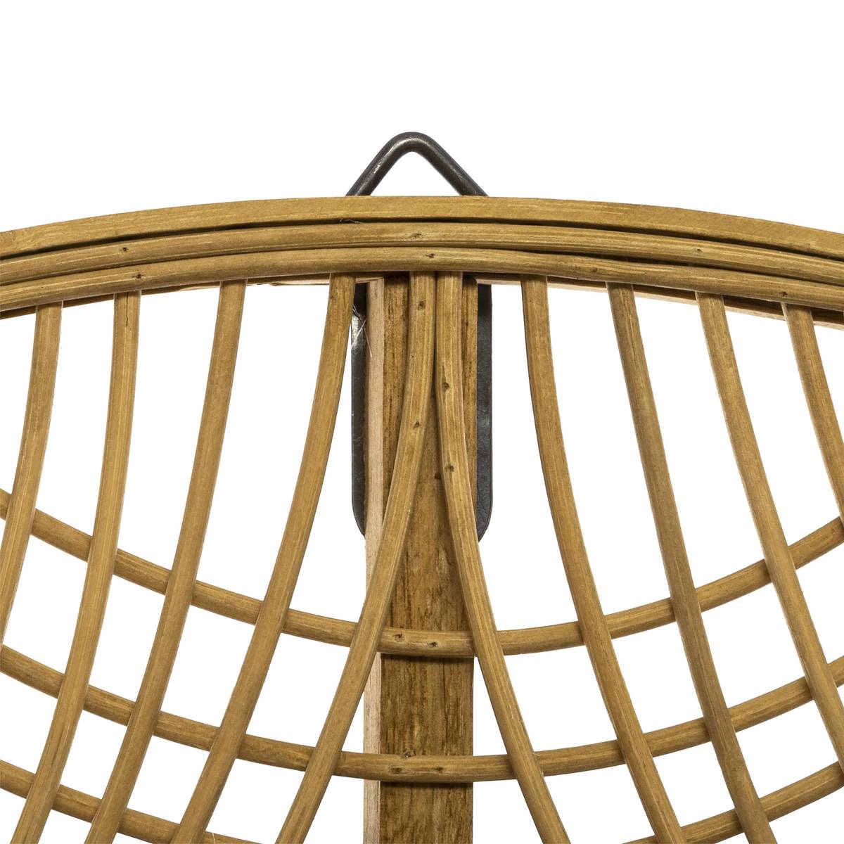 Mirror "Ina" Bamboo, D.89 cm Natural wood