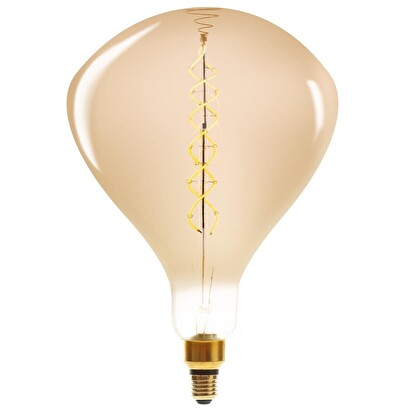 Led bulb "drop" amber, d.25 cm, e27