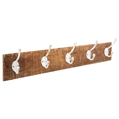 Wooden coat hook "alvaro" 5 hooks