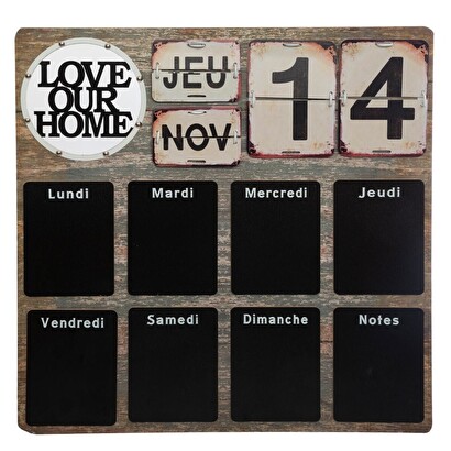 Weekly chalkboard planner "filip" 57x57 cm