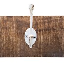 Wooden coat hook "Alvaro" 5 hooks Brown