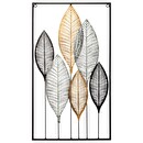 Wall decoration "Foglia" 37x65 cm Multicolored