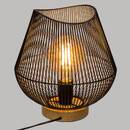 Wired Lamp "Jena" Black metal, H.28 cm Black