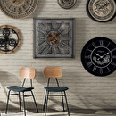 Clock "Ezra" 80x80 cm Grey
