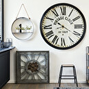 Clock "Ezra" 80x80 cm Grey