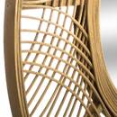 Mirror "Ina" Bamboo, D.89 cm Natural wood